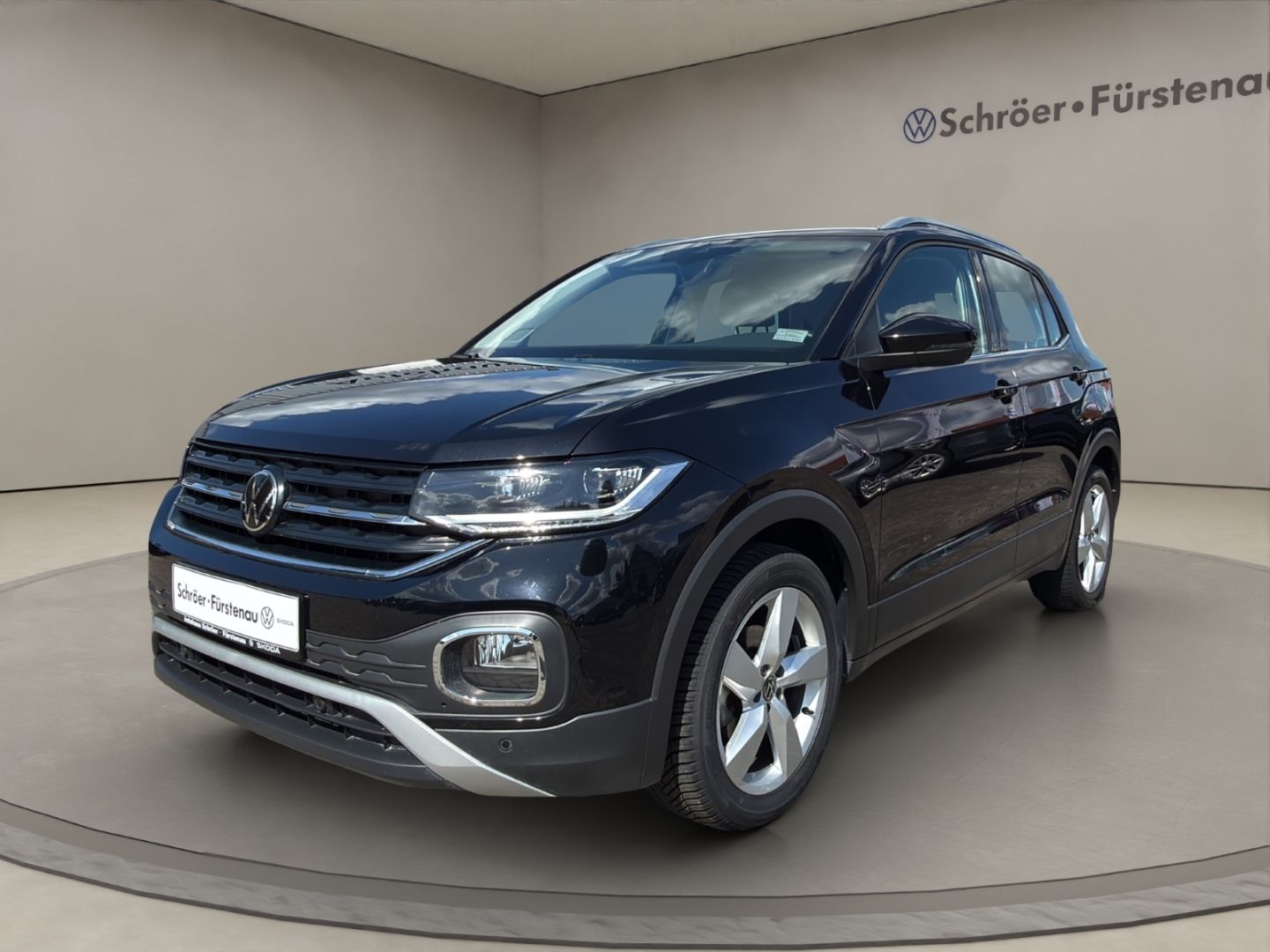 Volkswagen T-Cross 2022 г. Чёрный, пробег 46800 км