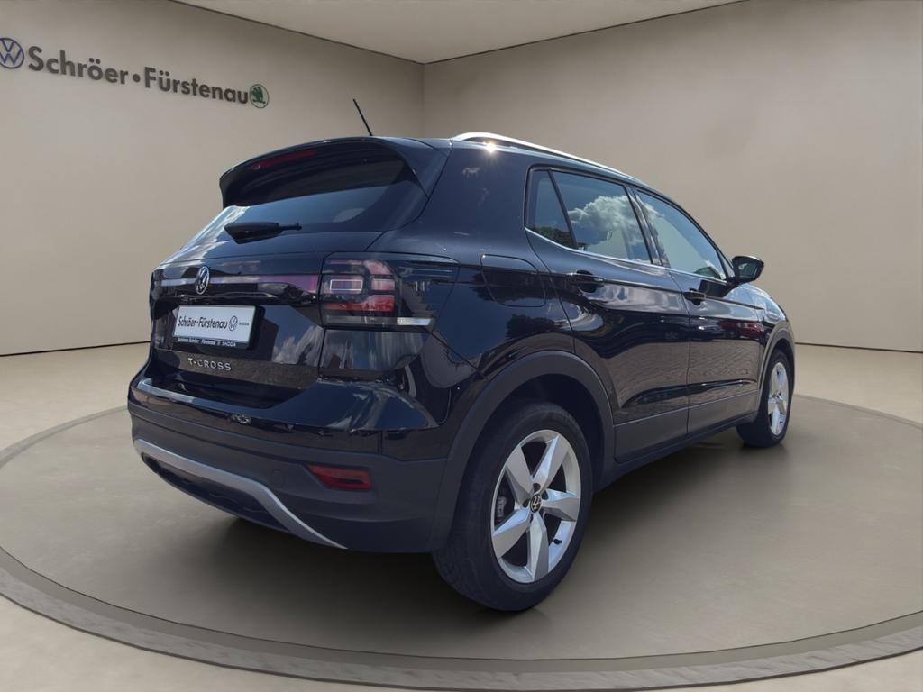 Volkswagen T-Cross 2022 г. Чёрный, пробег 46800 км