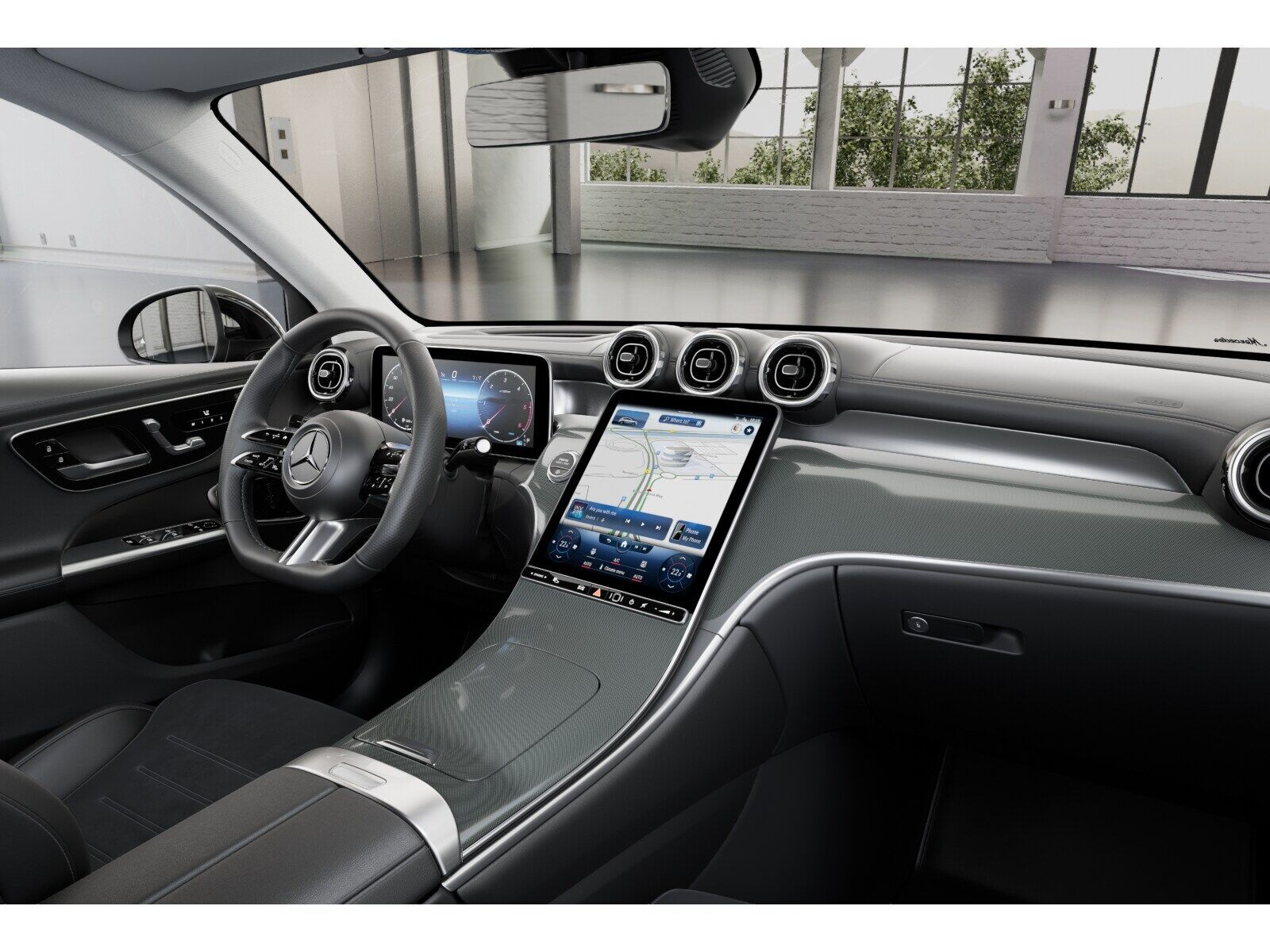 Mercedes-Benz GLC 220 2023 г. Синий, пробег 55230 км
