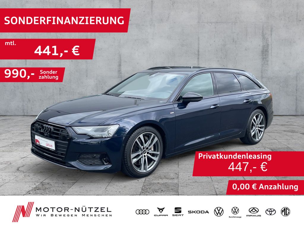 Audi A6 2022 г. Синий, пробег 33523 км