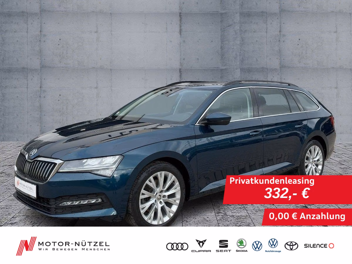 Skoda Superb 2023 г. Синий, пробег 51723 км
