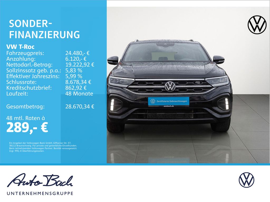 Volkswagen T-Roc 2022 г. Чёрный, пробег 53220 км