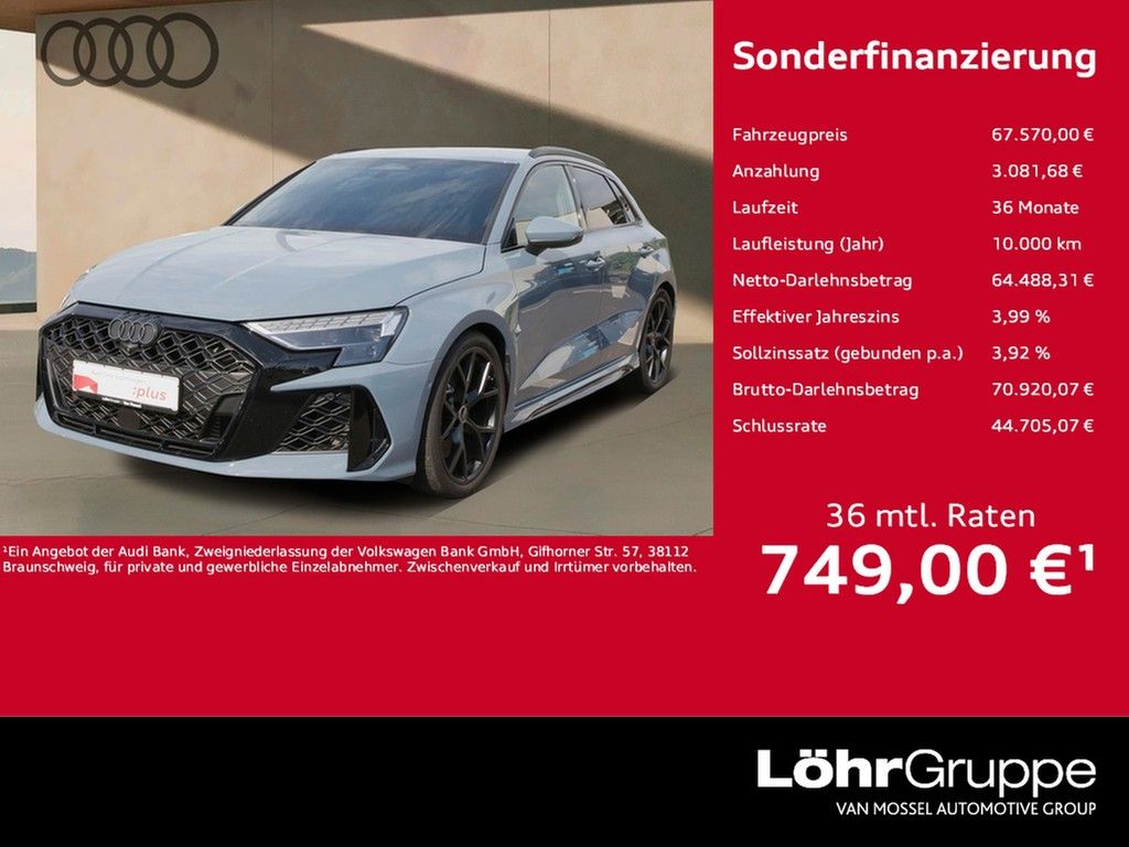 Audi RS3 2025 г. Серый, пробег 11300 км
