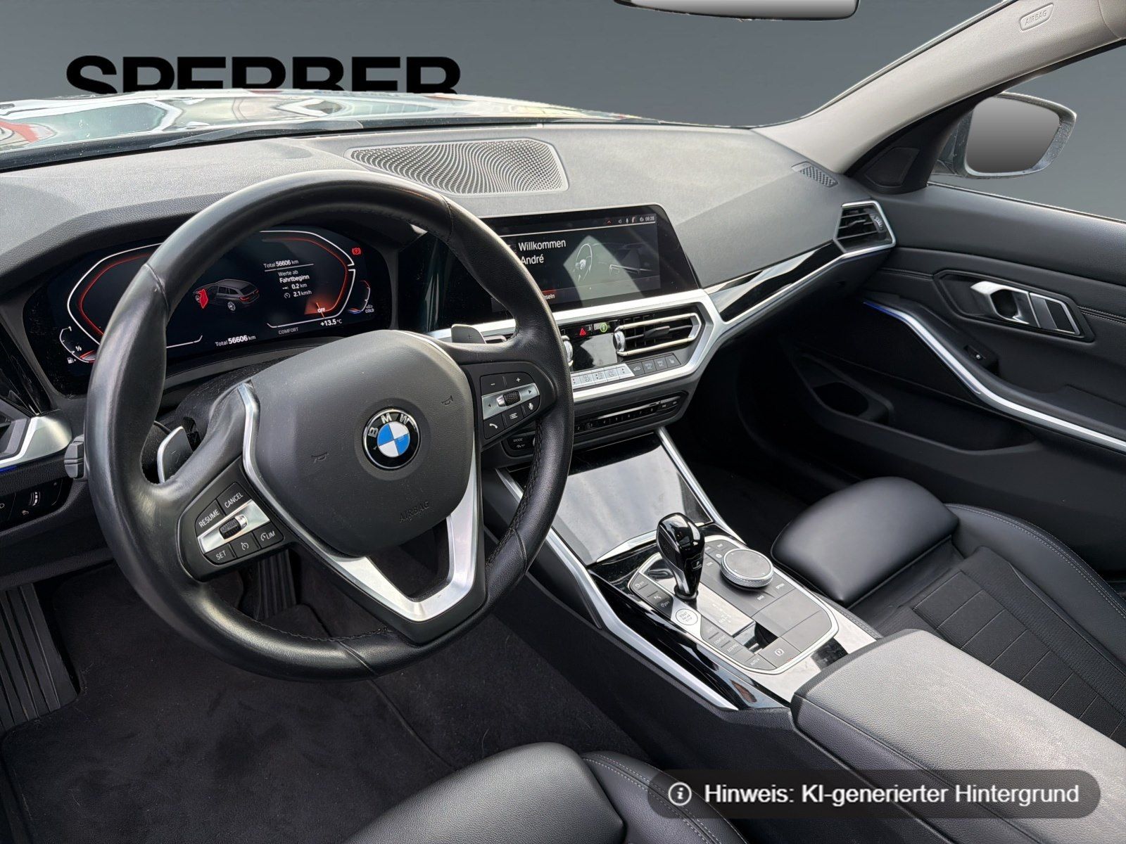 BMW 330 2022 г. Серый, пробег 56606 км