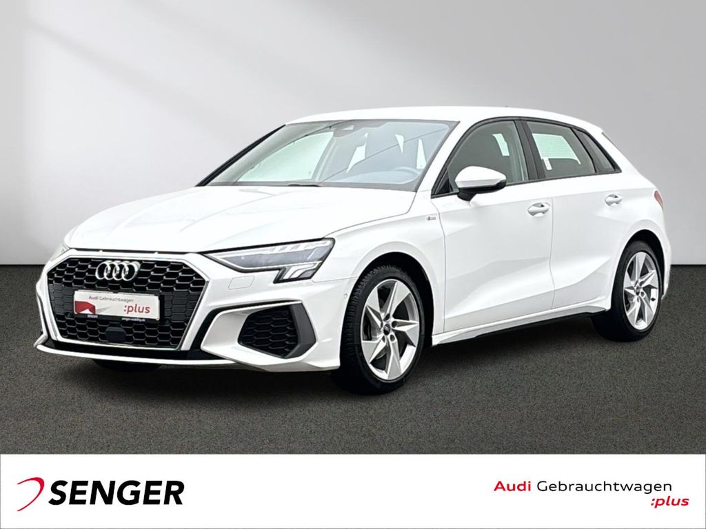 Audi A3 2023 г. Белый, пробег 45355 км