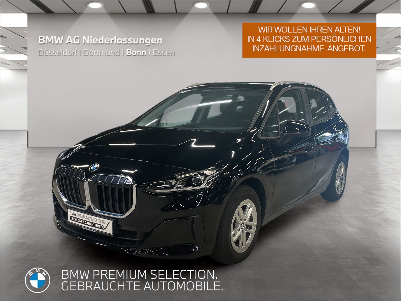 BMW 218 ACTIVE TOURER 2022 г. Чёрный, пробег 54919 км