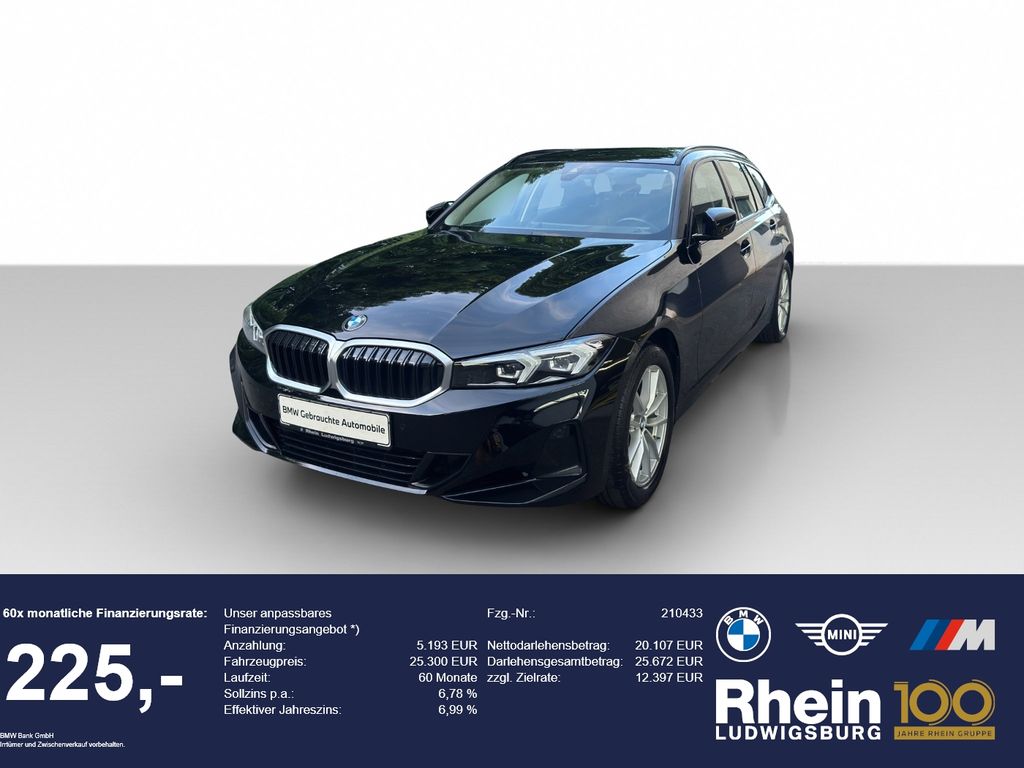BMW 318 2023 г. Чёрный, пробег 50610 км