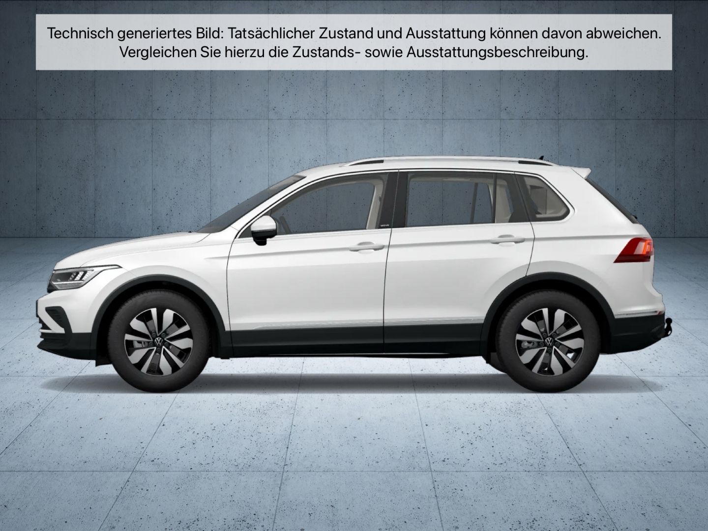 Volkswagen Tiguan 2023 г. Белый, пробег 52295 км