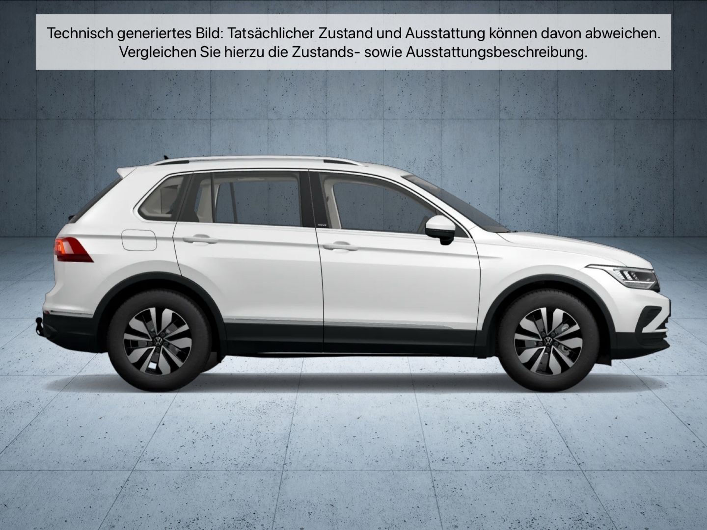 Volkswagen Tiguan 2023 г. Белый, пробег 52295 км