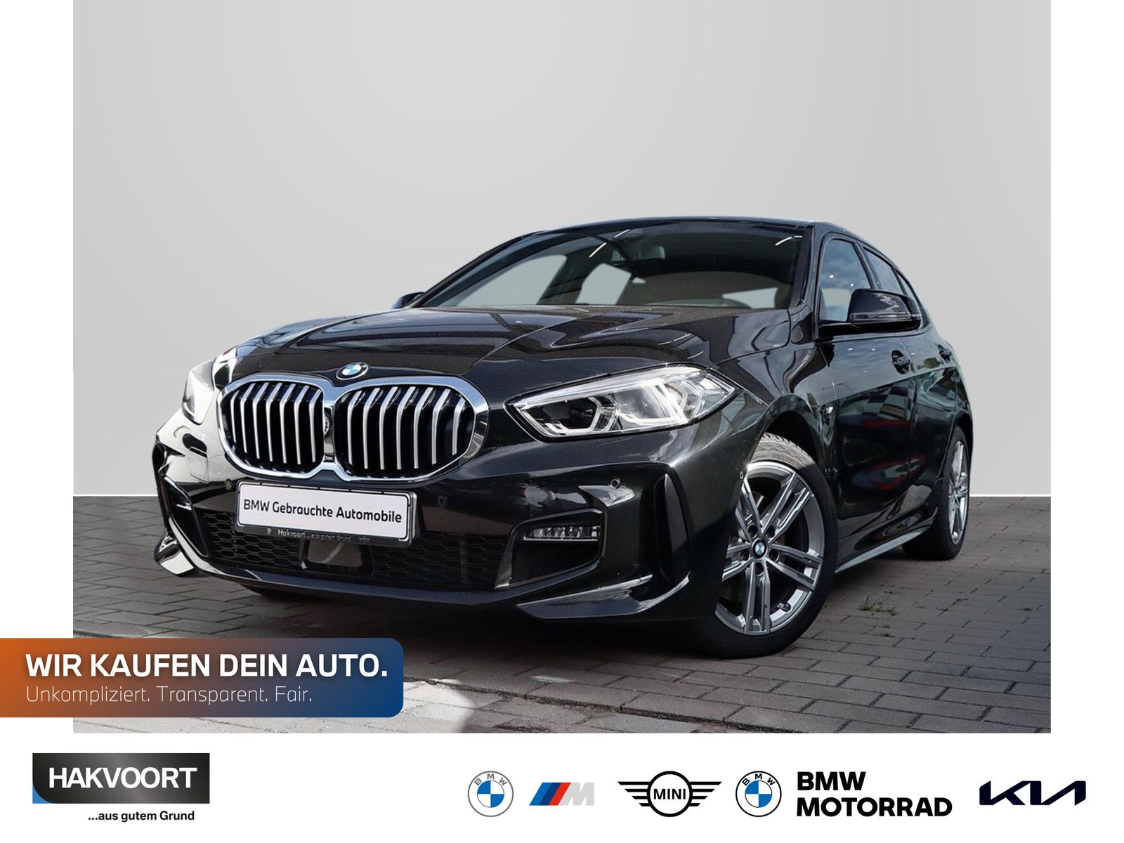 BMW 118 2024 г. Чёрный, пробег 19811 км
