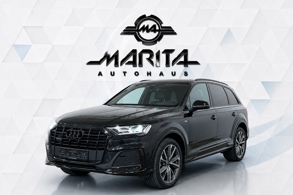 Audi Q7 2023 г. Чёрный, пробег 44000 км