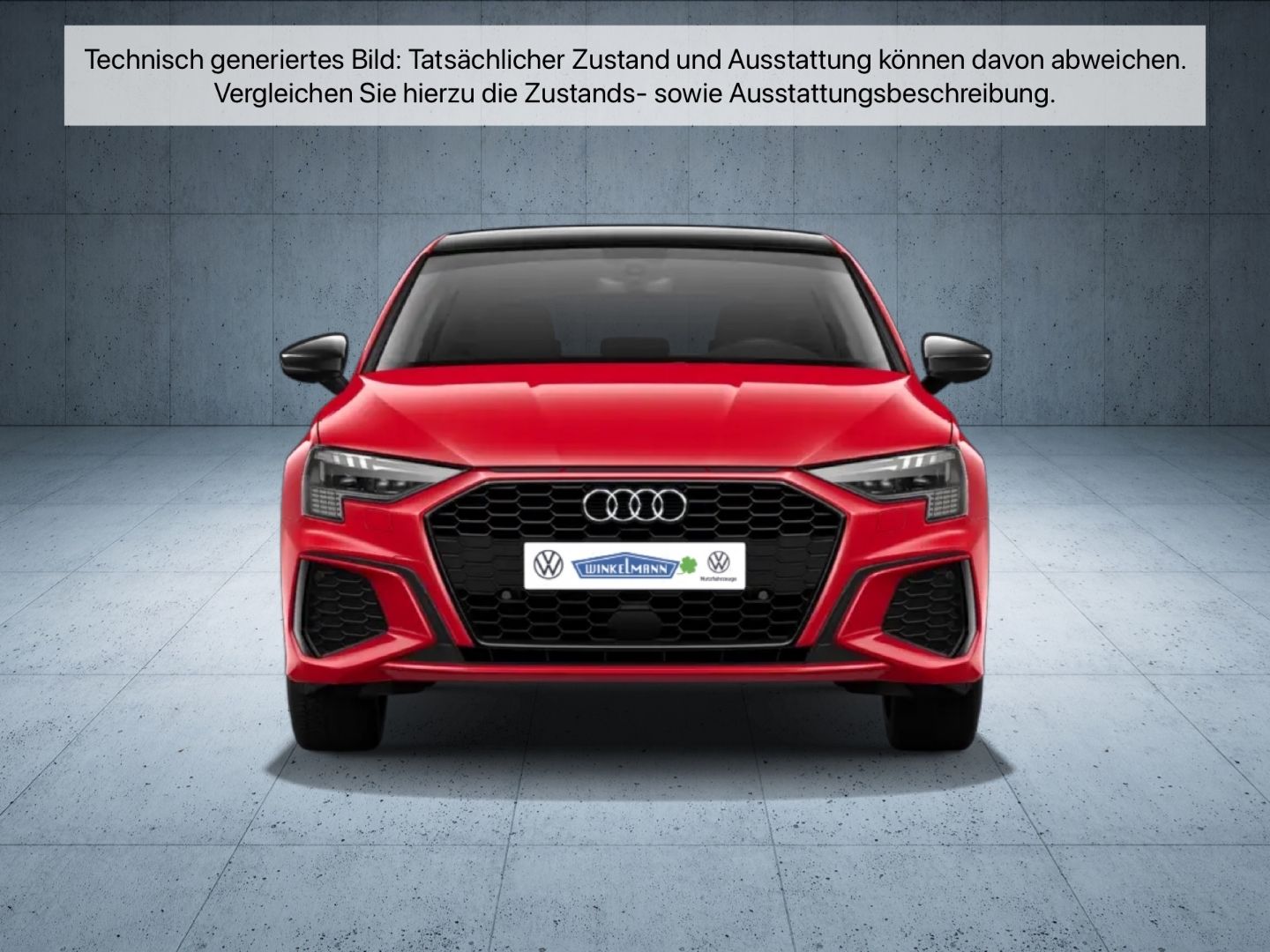 Audi A3 2021 г. Красный, пробег 55495 км