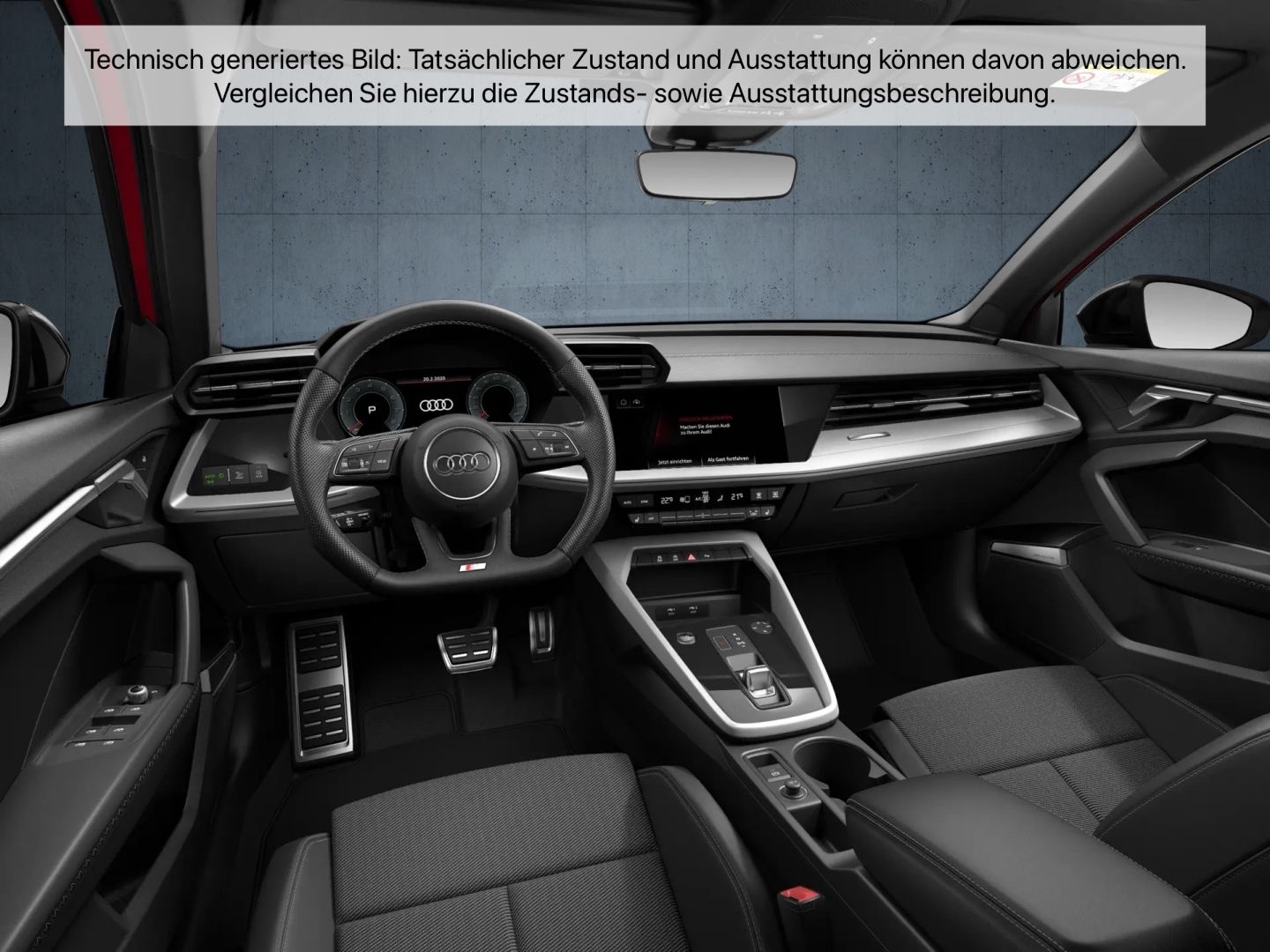 Audi A3 2021 г. Красный, пробег 55495 км
