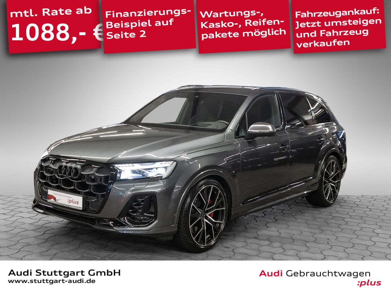 Audi SQ7 2025 г. Серый, пробег 23663 км