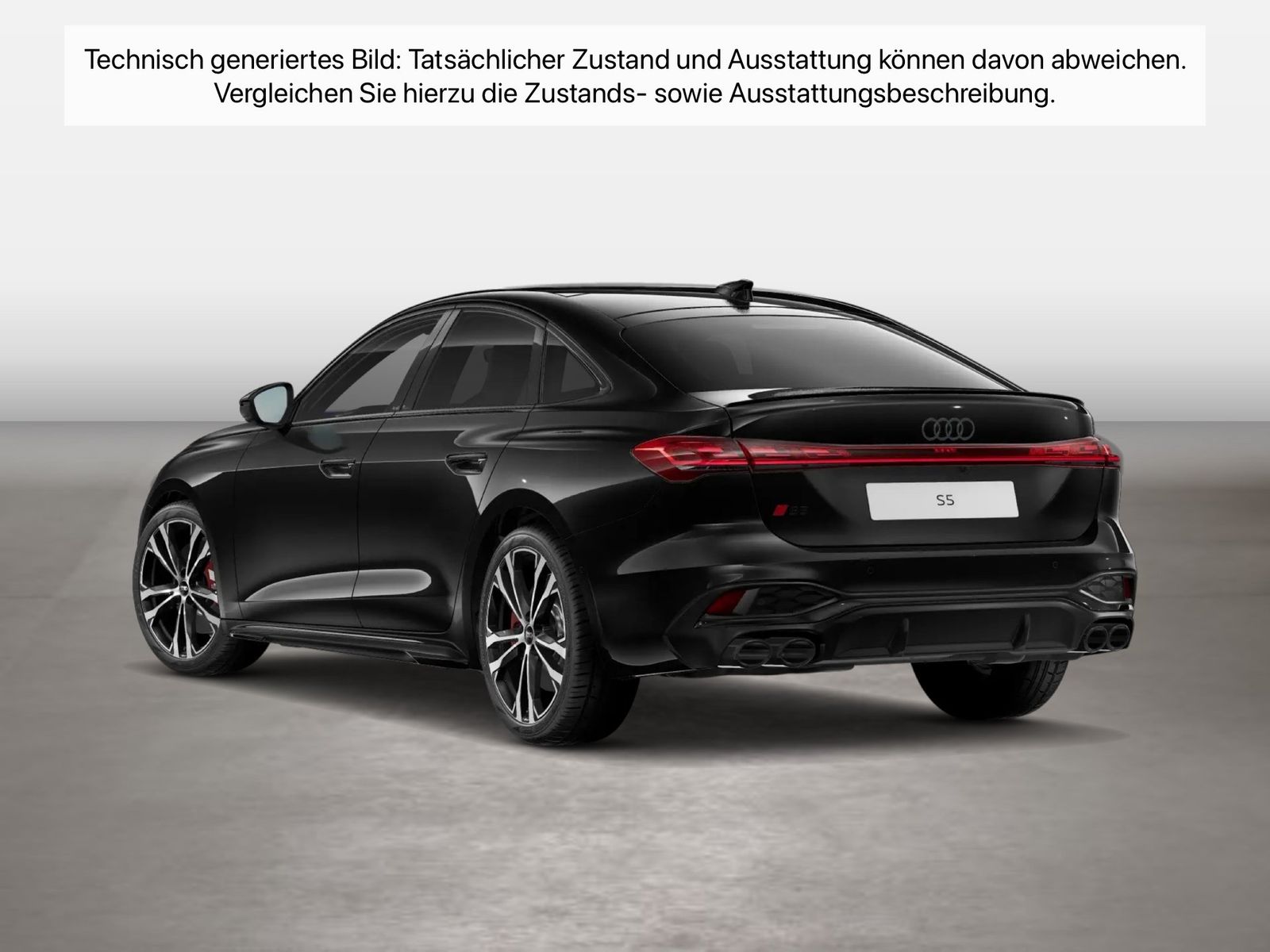 Audi S5 2025 г. Чёрный, пробег 19199 км