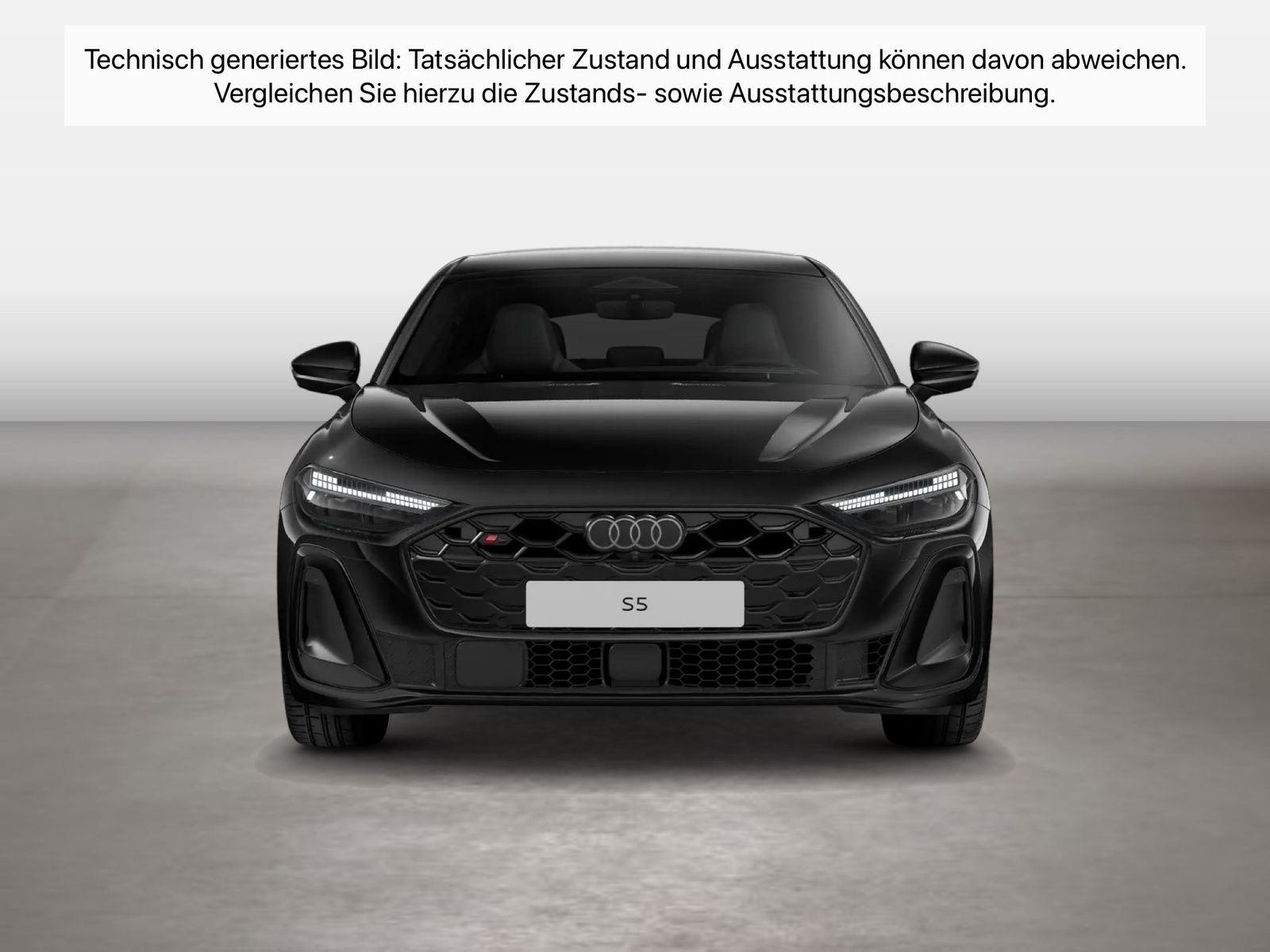 Audi S5 2025 г. Чёрный, пробег 19199 км