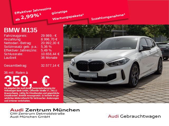 BMW M135 2021 г. Белый, пробег 56836 км