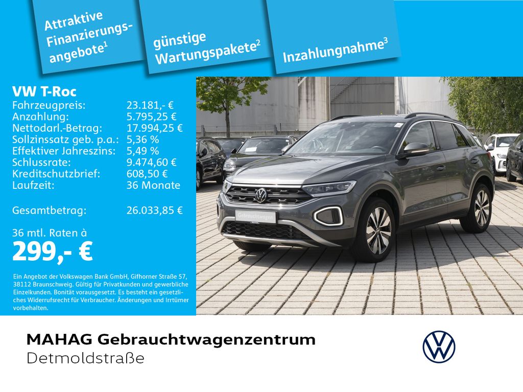 Volkswagen T-Roc 2023 г. Серый, пробег 49299 км