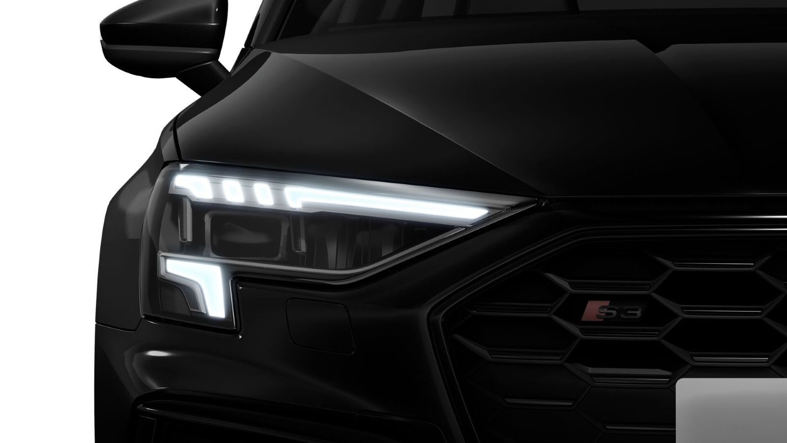 Audi S3 2024 г. Чёрный, пробег 39500 км