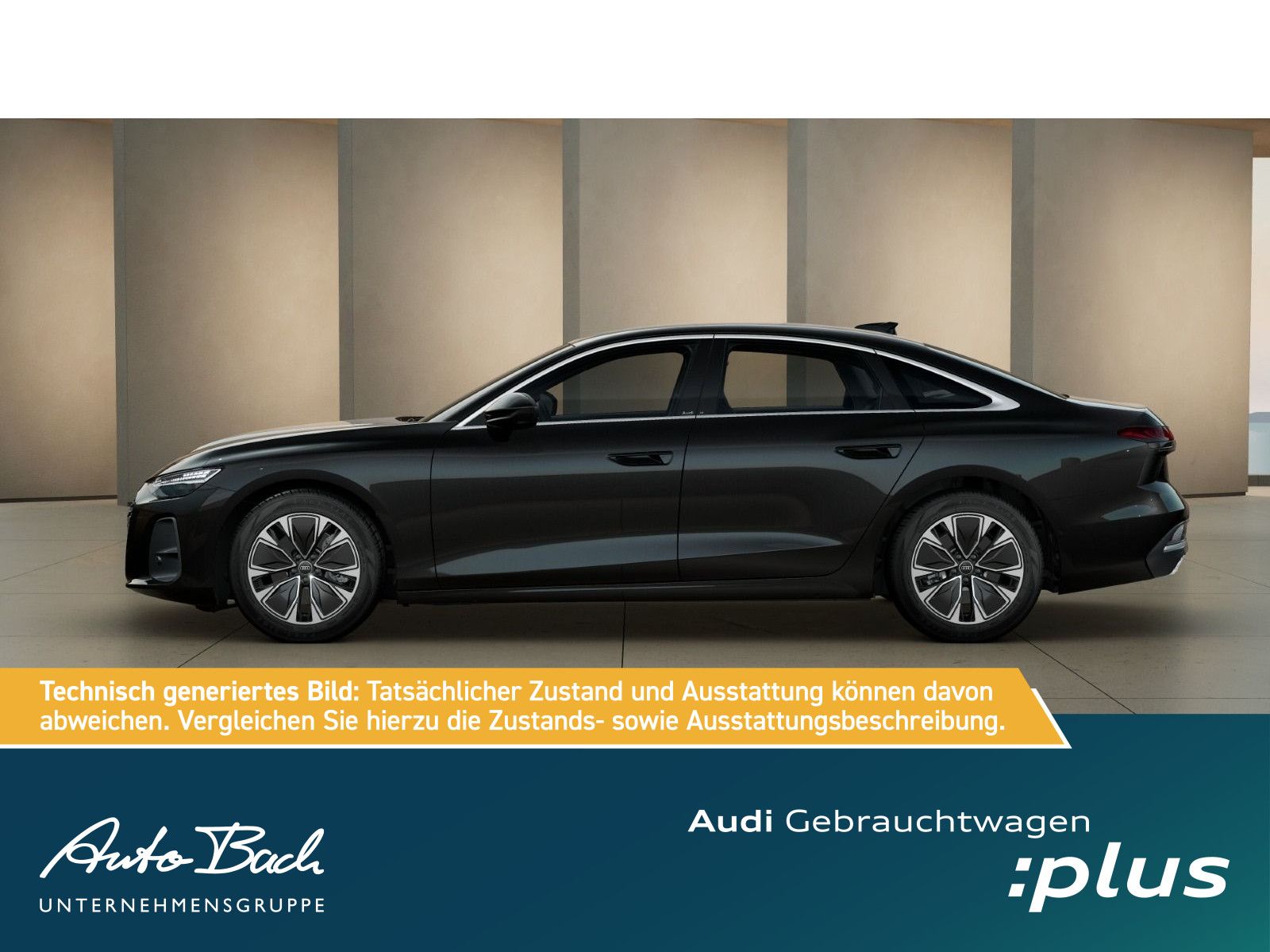 Audi A6 2025 г. Чёрный, пробег 27220 км