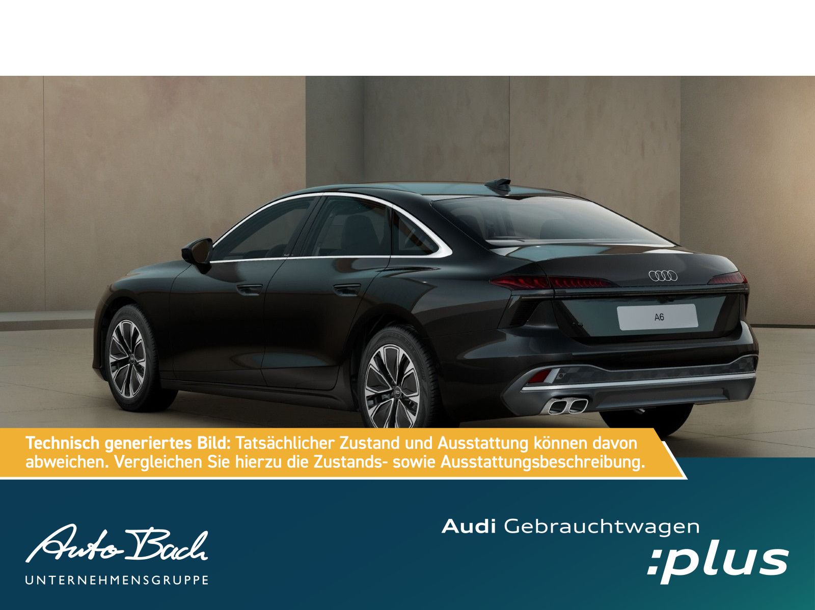 Audi A6 2025 г. Чёрный, пробег 27220 км