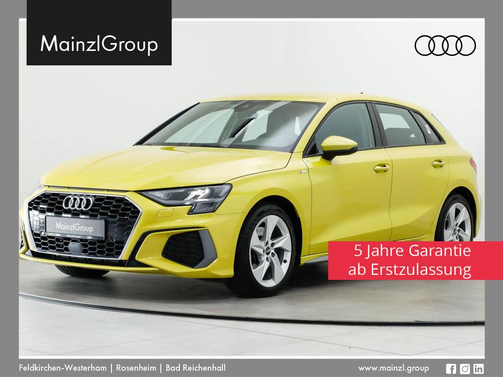 Audi A3 2022 г. Жёлтый, пробег 28660 км