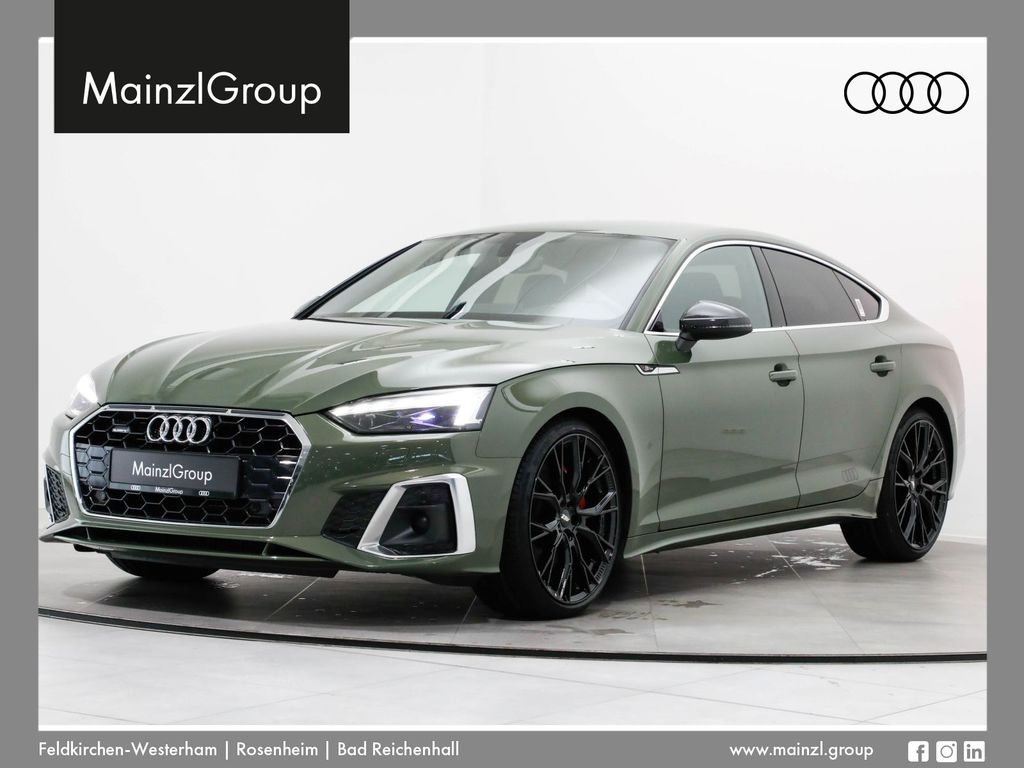 Audi A5 2023 г. Зелёный, пробег 54832 км