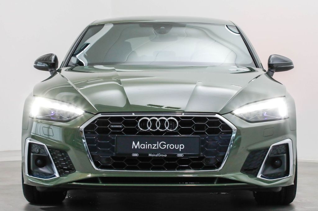 Audi A5 2023 г. Зелёный, пробег 54832 км