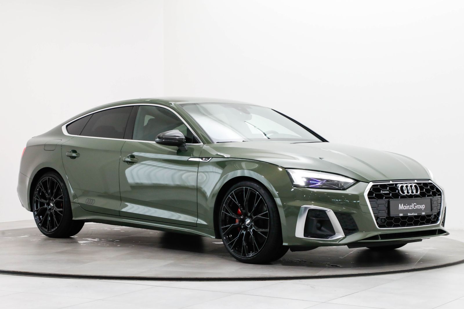 Audi A5 2023 г. Зелёный, пробег 54832 км
