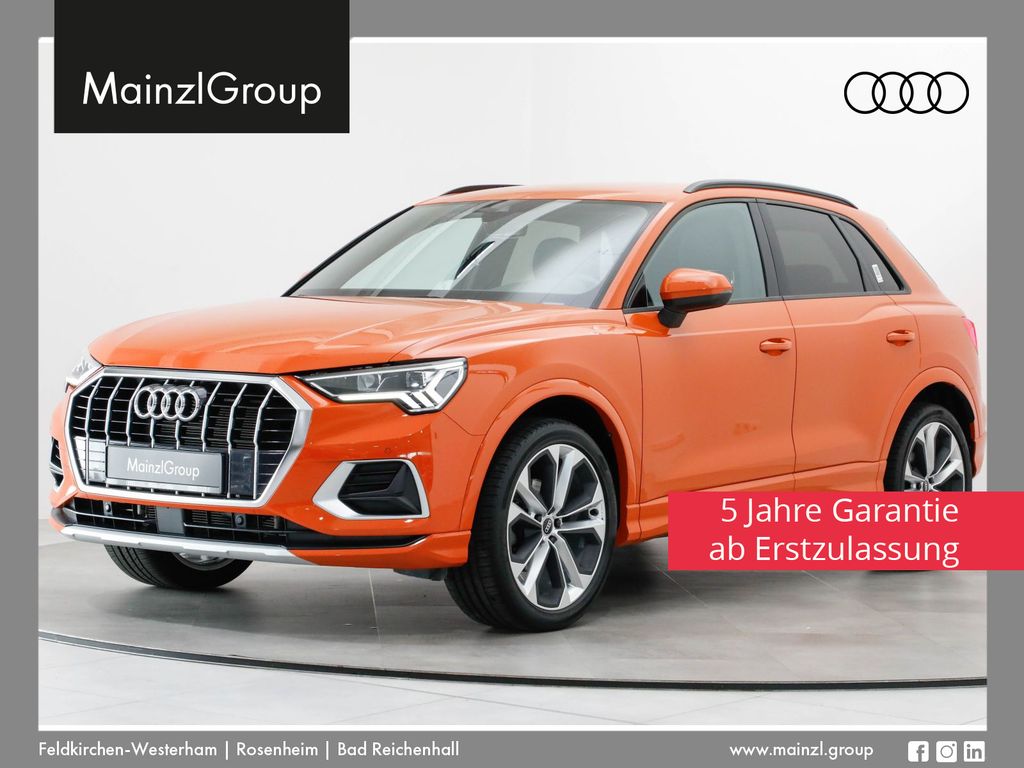 Audi Q3 2023 г. Оранжевый, пробег 32600 км