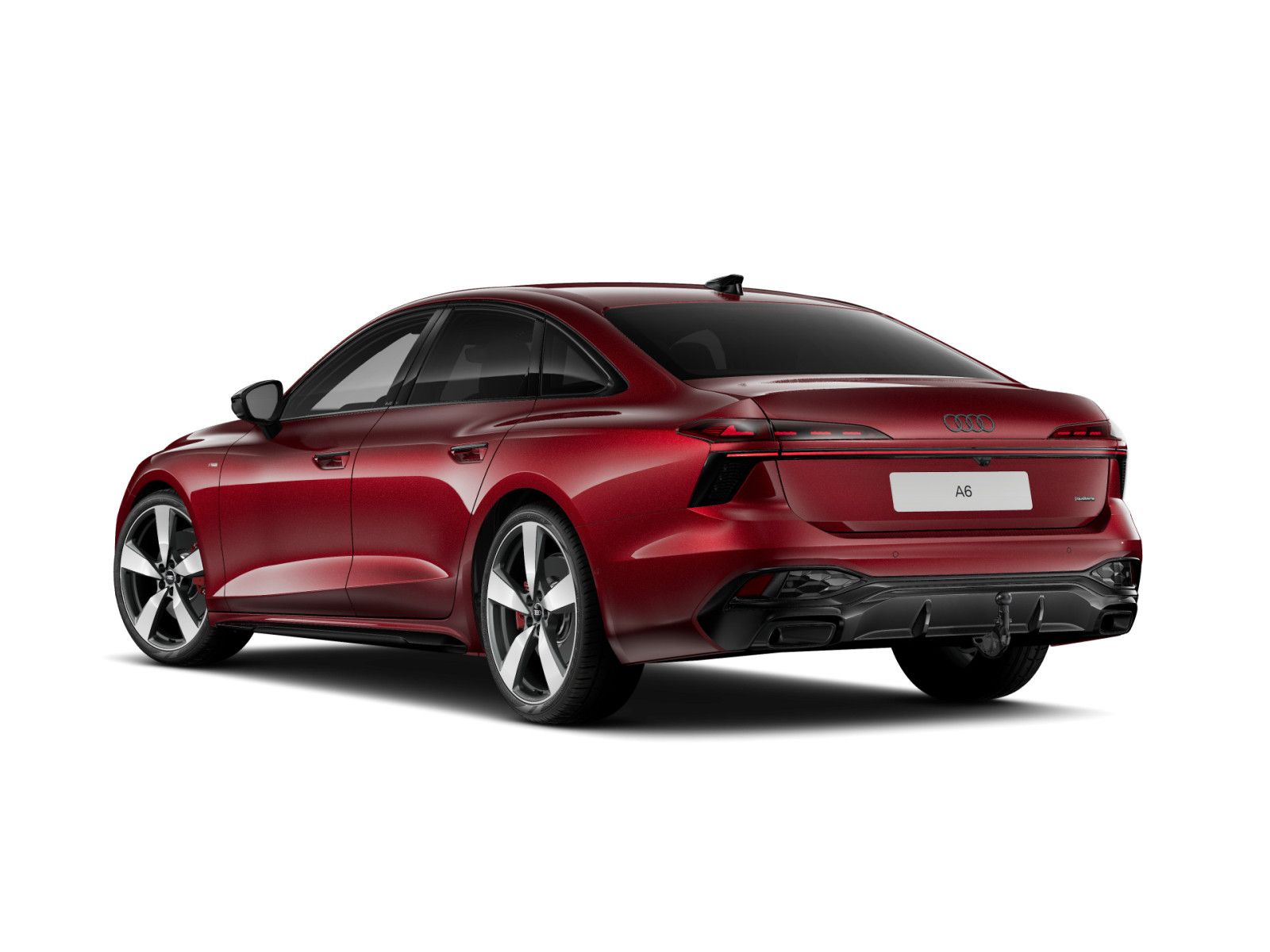 Audi A6 2025 г. Красный, пробег 13698 км