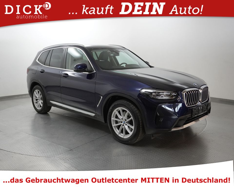 BMW X3 2022 г. Синий, пробег 55422 км