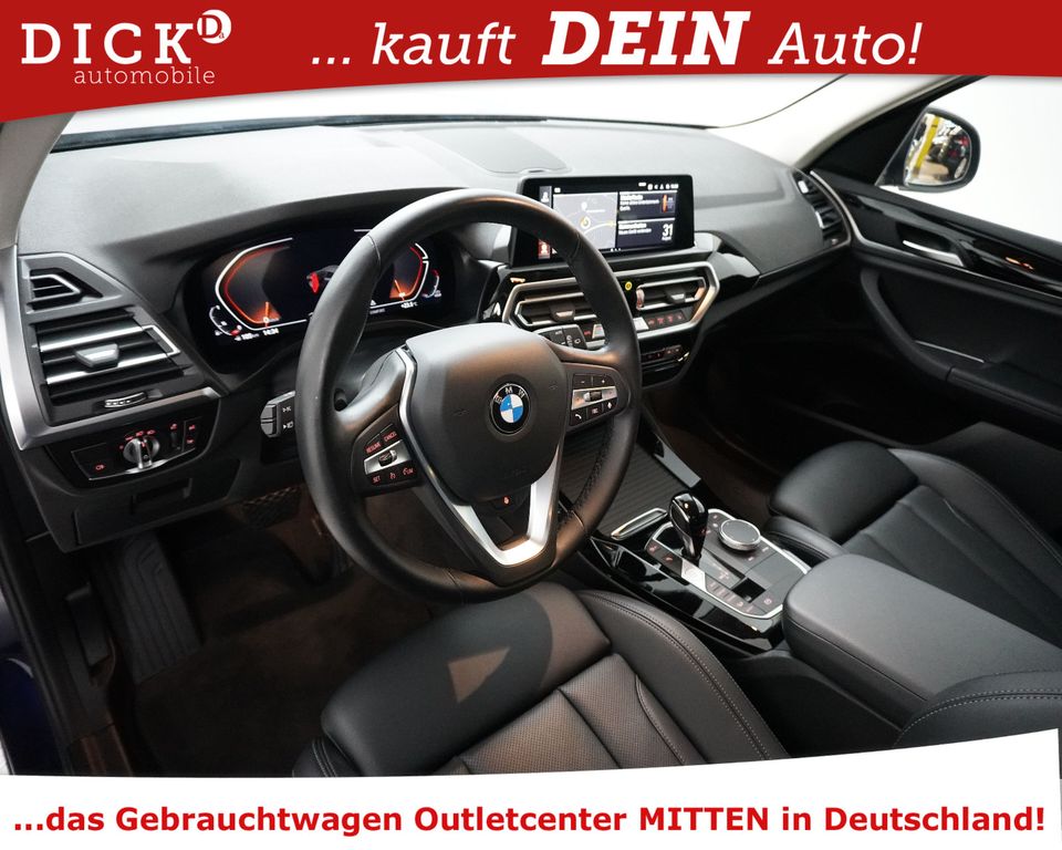 BMW X3 2022 г. Синий, пробег 55422 км