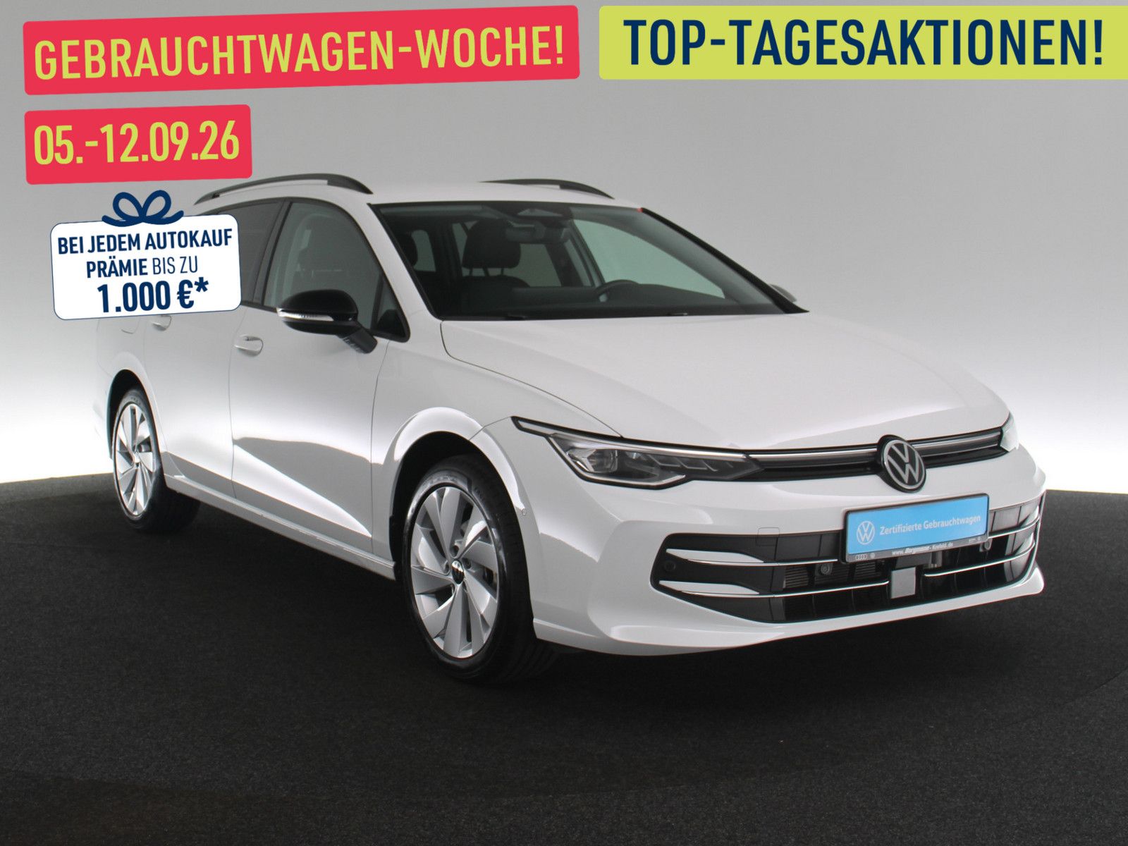 Volkswagen Golf 2025 г. Белый, пробег 6756 км