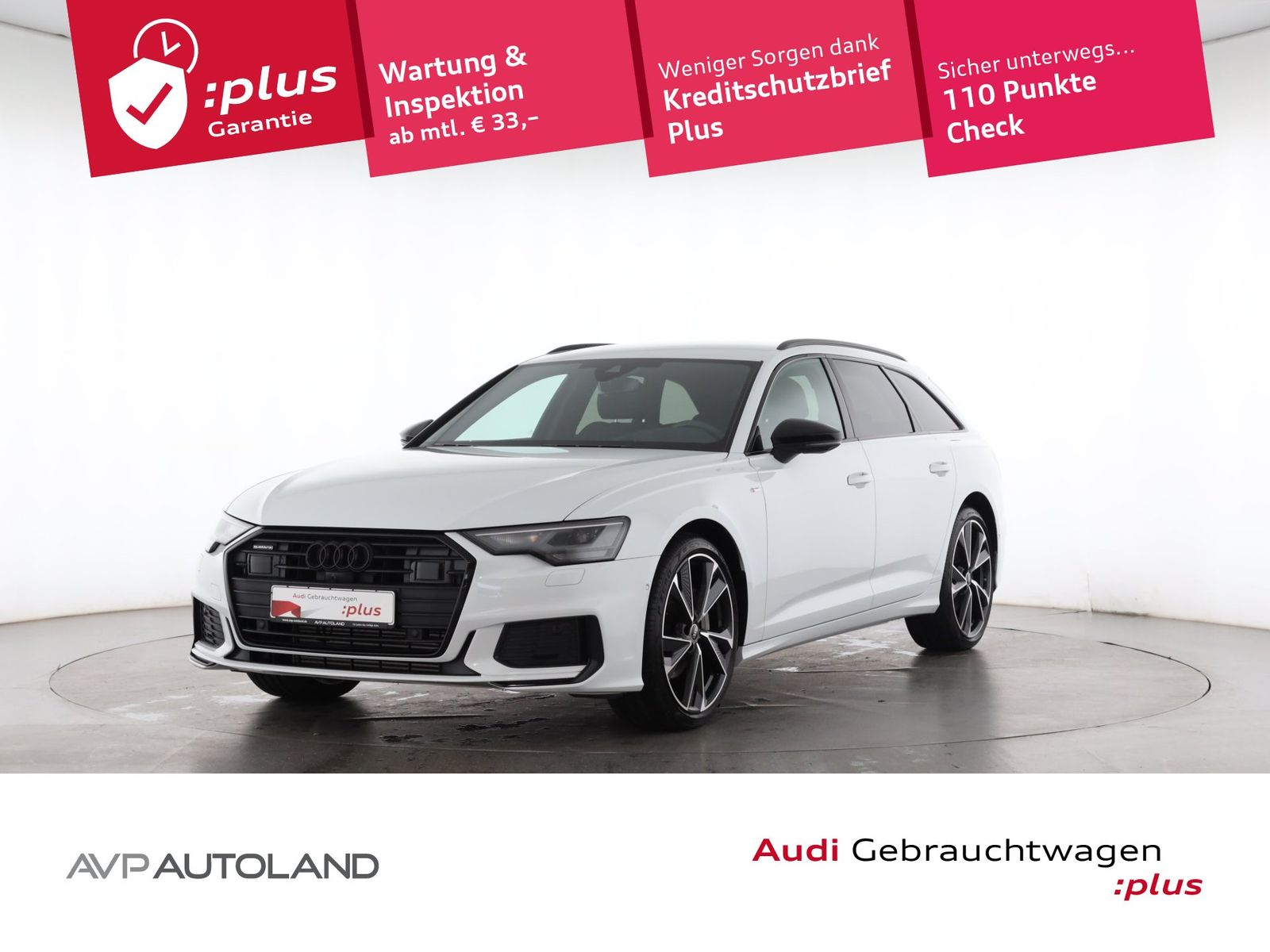 Audi A6 2022 г. Белый, пробег 36381 км