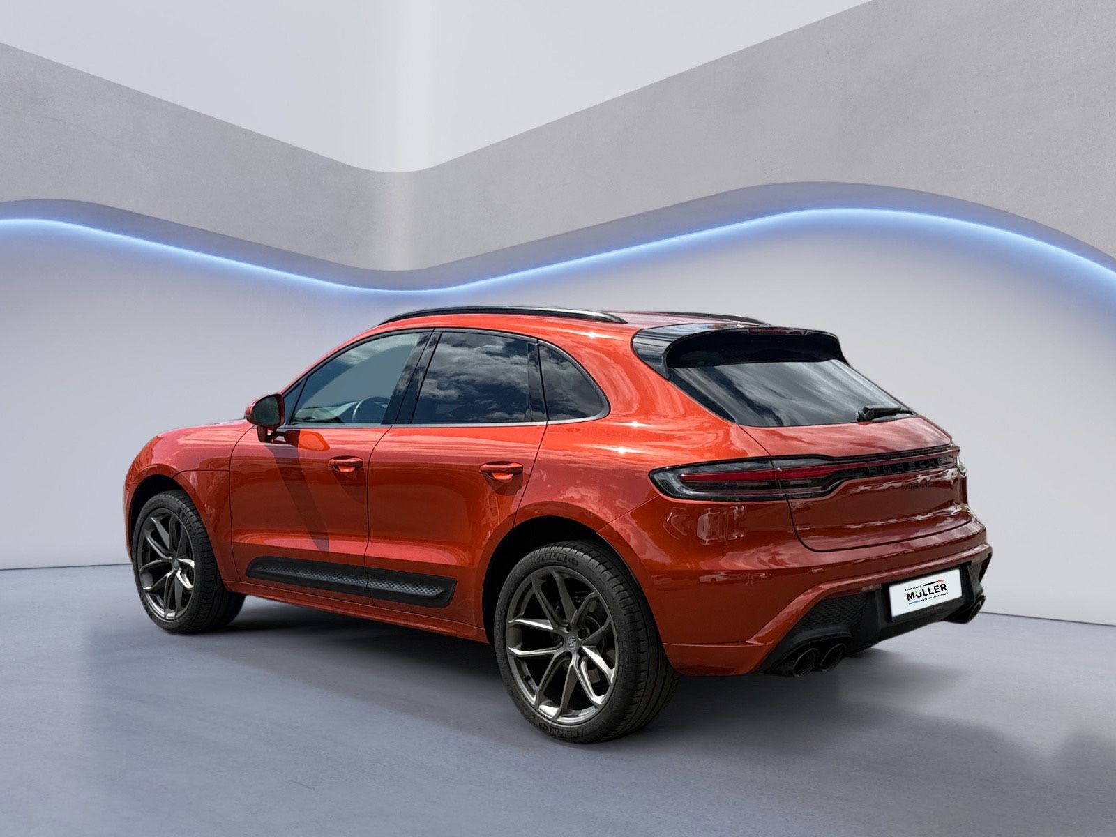 Porsche Macan 2021 г. Оранжевый, пробег 52200 км