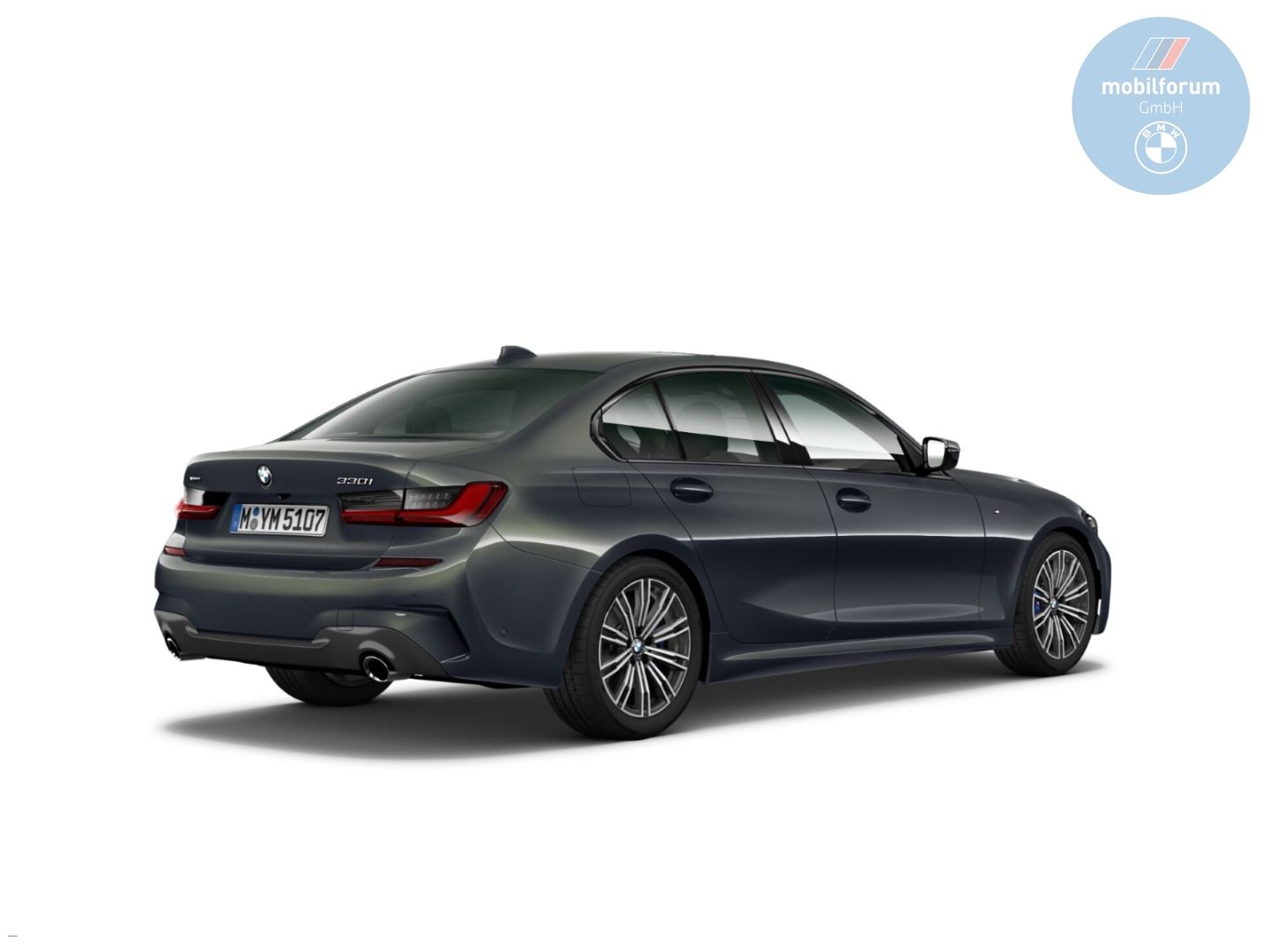 BMW 330 2022 г. Серый, пробег 53501 км