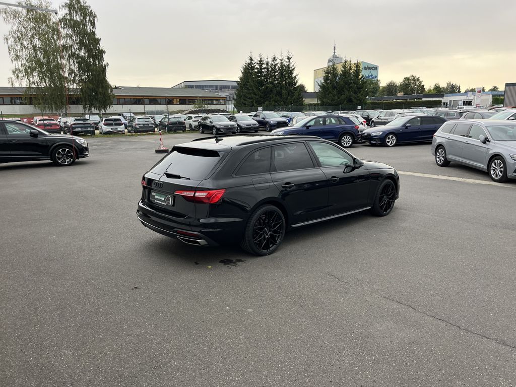 Audi A4 2023 г. Чёрный, пробег 42304 км