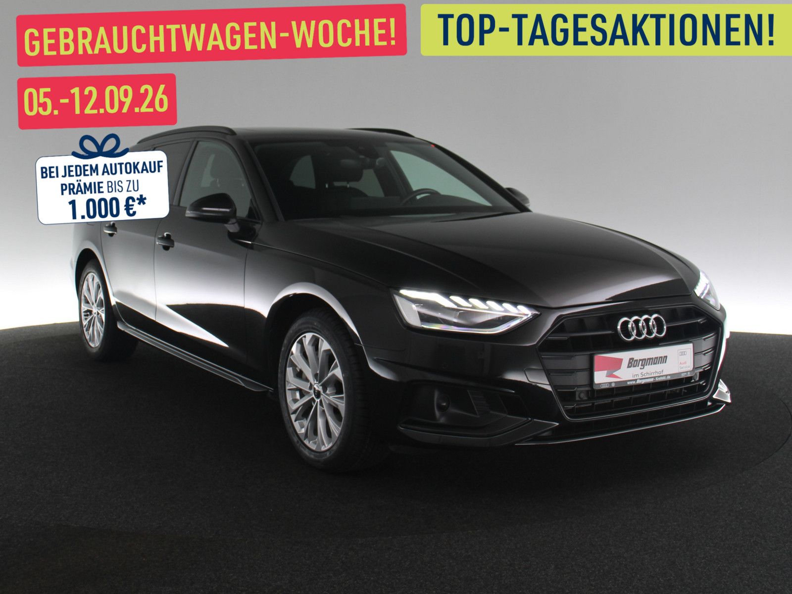 Audi A4 2021 г. Чёрный, пробег 56884 км