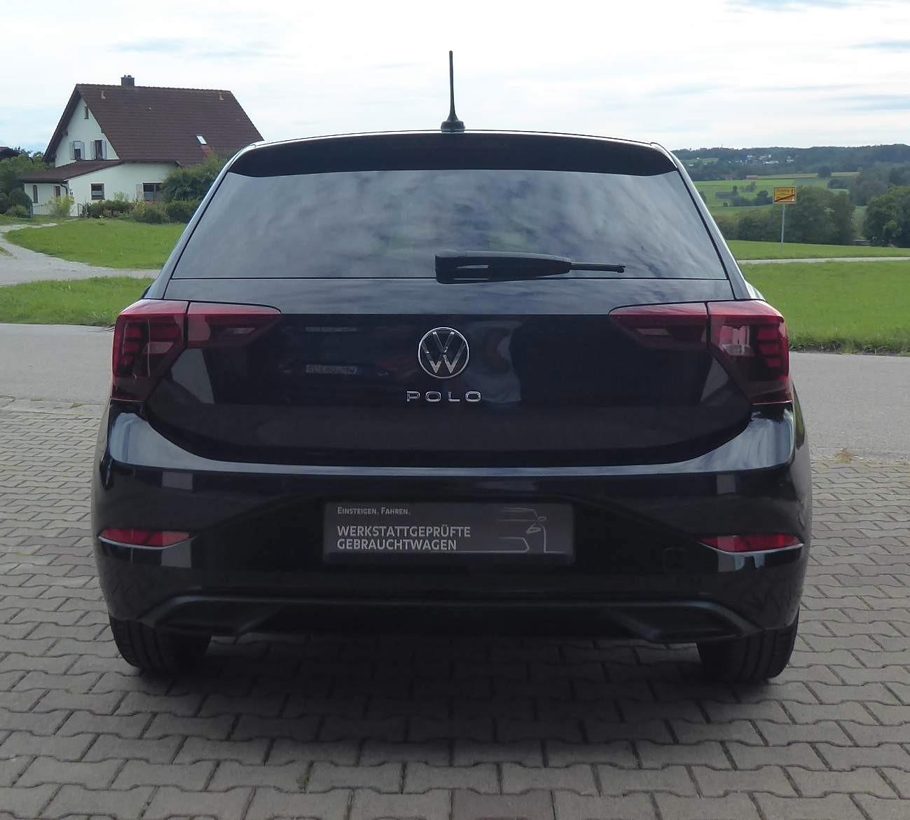 Volkswagen Polo 2023 г. Чёрный, пробег 48420 км