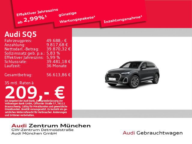 Audi SQ5 2023 г. Серый, пробег 36954 км