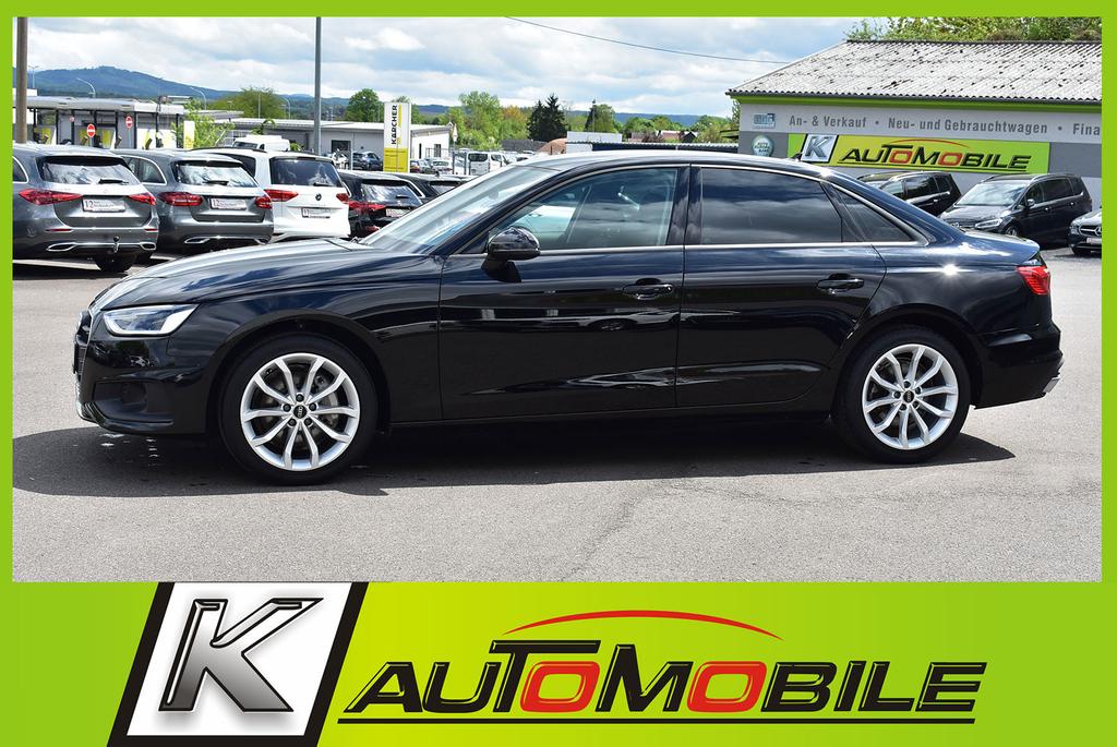 Audi A4 2023 г. Чёрный, пробег 46533 км