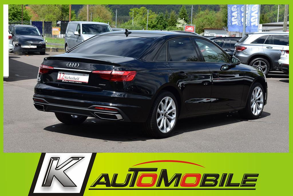 Audi A4 2023 г. Чёрный, пробег 46533 км