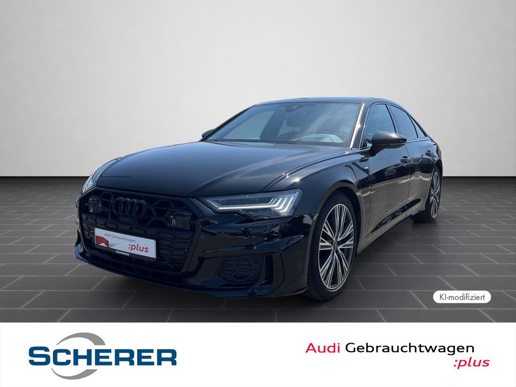 Audi A6 2024 г. Чёрный, пробег 45304 км