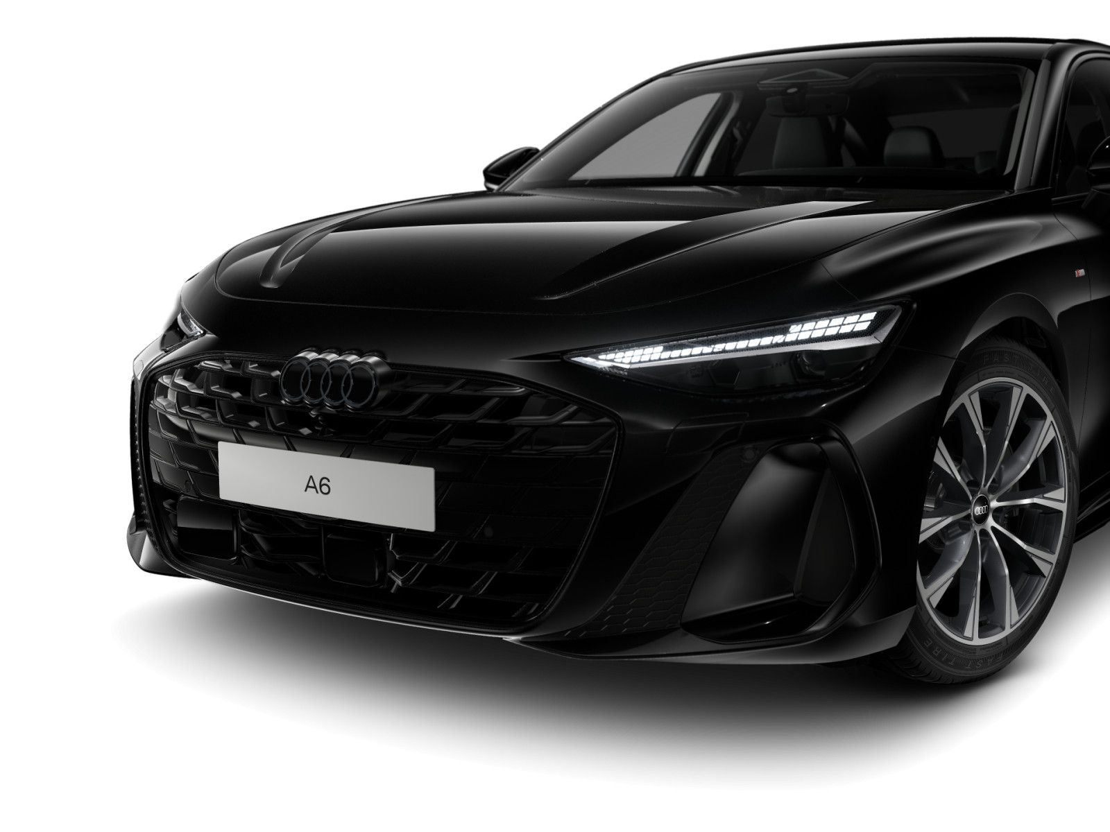 Audi A6 2026 г. Чёрный, пробег 28428 км