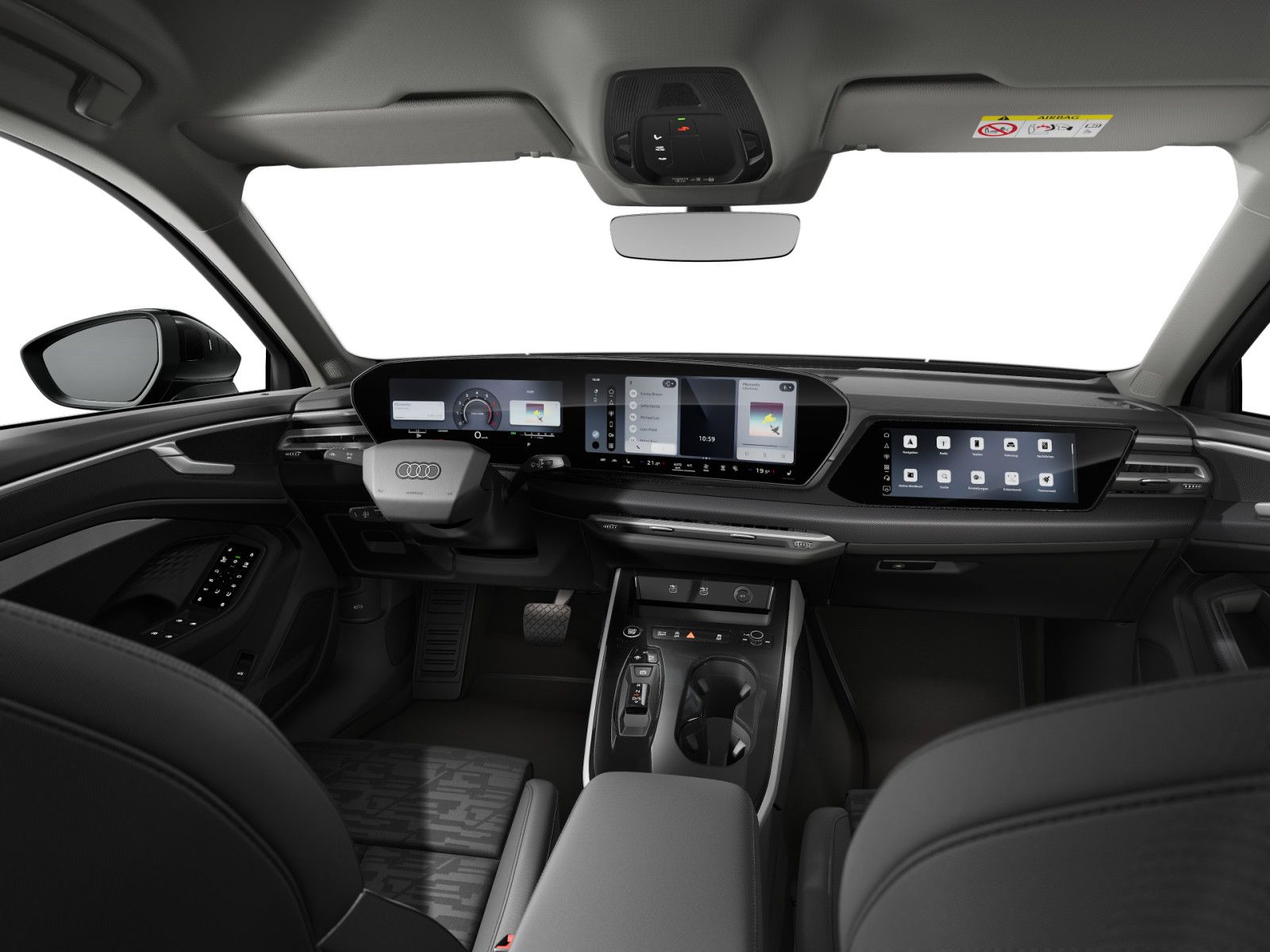 Audi A6 2026 г. Чёрный, пробег 28428 км