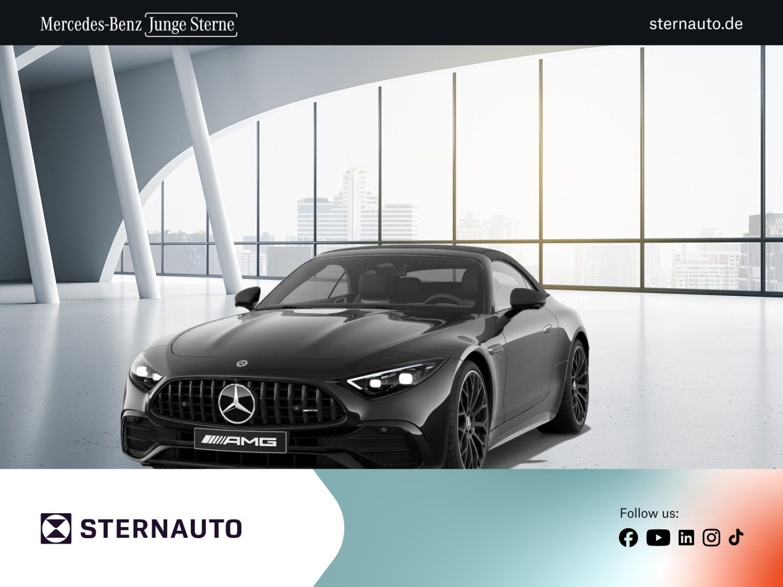Mercedes-Benz SL 43 AMG 2023 г. Чёрный, пробег 47767 км