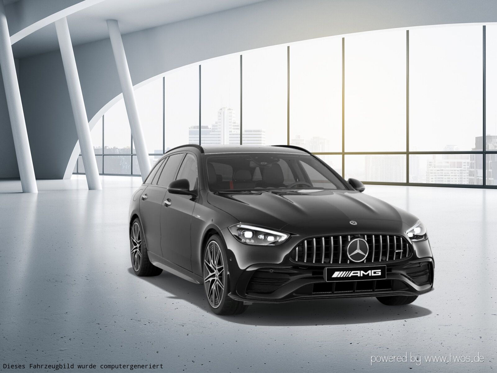 Mercedes-Benz C 43 AMG 2023 г. Чёрный, пробег 48795 км