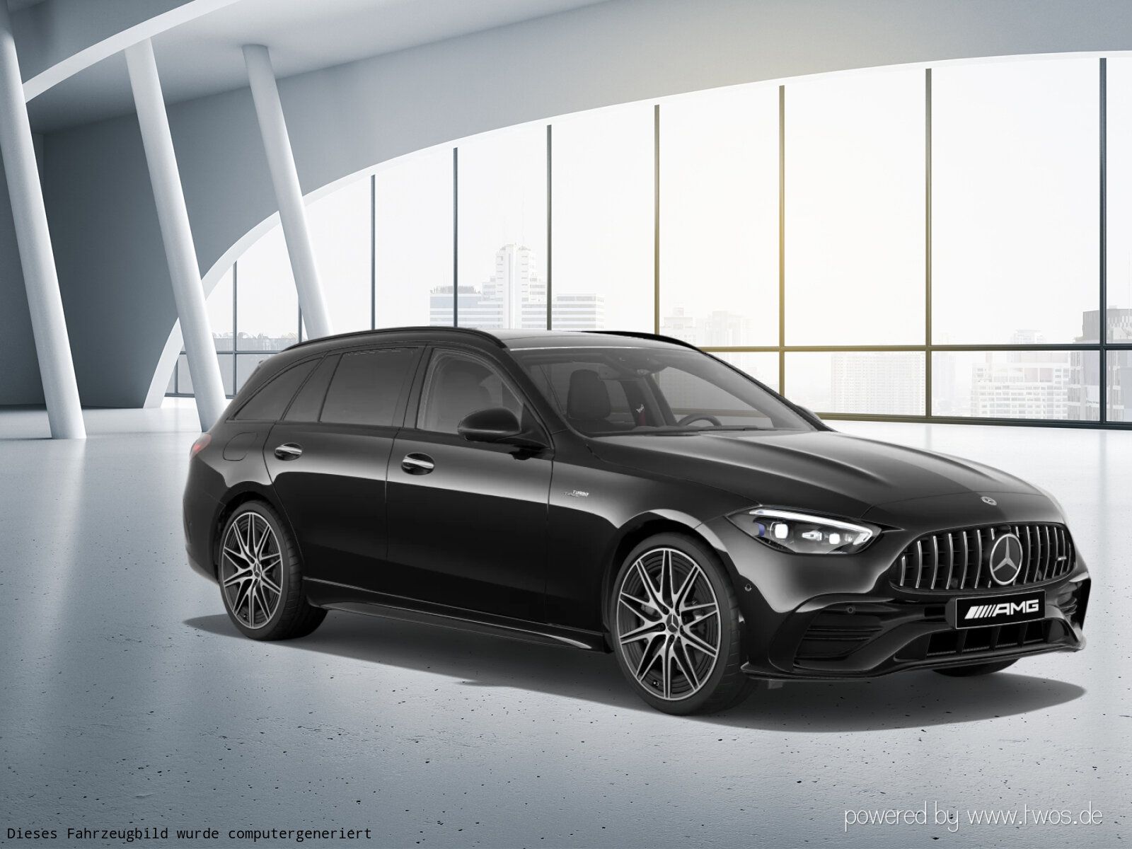 Mercedes-Benz C 43 AMG 2023 г. Чёрный, пробег 48795 км