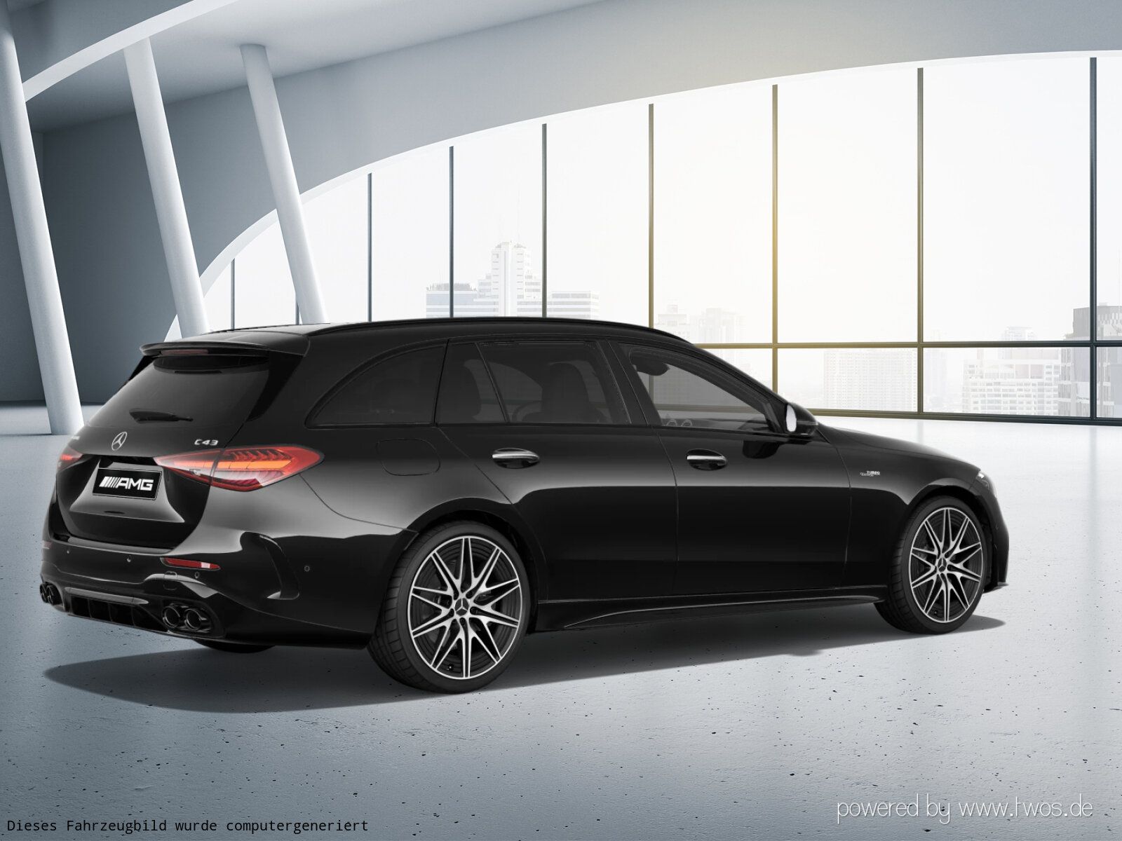 Mercedes-Benz C 43 AMG 2023 г. Чёрный, пробег 48795 км